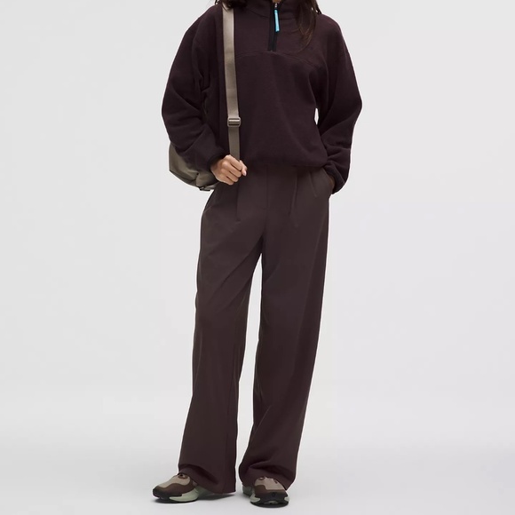 Daydrift High-Rise Wide-Leg Trouser Short - Sequoia - Picture 1 of 3